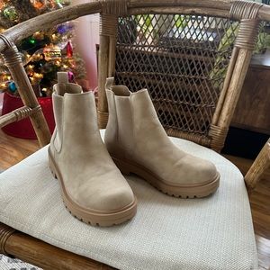 Tan boots
